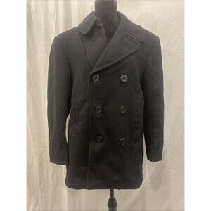 DSCP Jacket Mens 42S Quarterdeck Collection Pea Coat Wool Military US Navy Lined